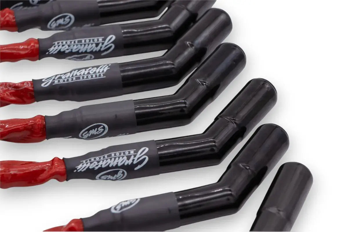 Granatelli 10 inch Red "0 ohm" High Performance Spark Plug Wires With Ceramic boots 28-1545-CBR