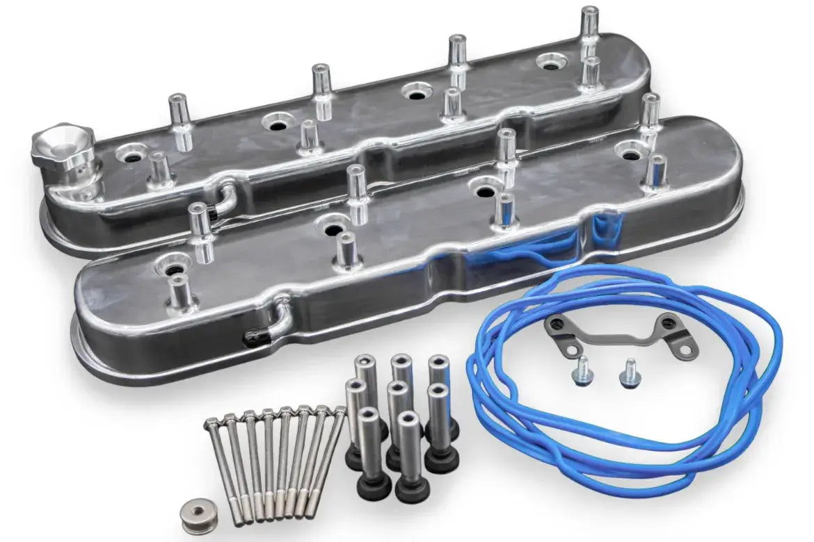 Granatelli LS Tall Valve Cover Polished Finish, 4.8, 5.3, 5.7, 6.0, 6.2, 7.0L, Pair