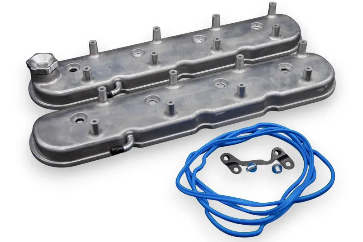 Granatelli LS Valve Cover Cast Finish, 4.8, 5.3, 5.7, 6.0, 6.2, 7.0L, Pair