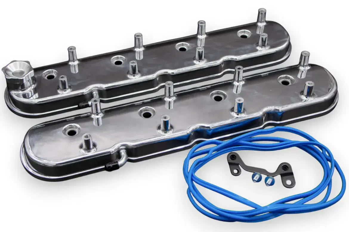 Granatelli LS Valve Cover Polished Finish, 4.8, 5.3, 5.7, 6.0, 6.2, 7.0L, Pair