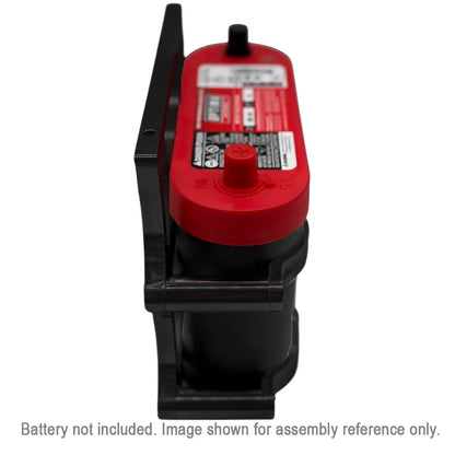 Granatelli 6 Volt OPTIMA Battery Tray - Billet Black