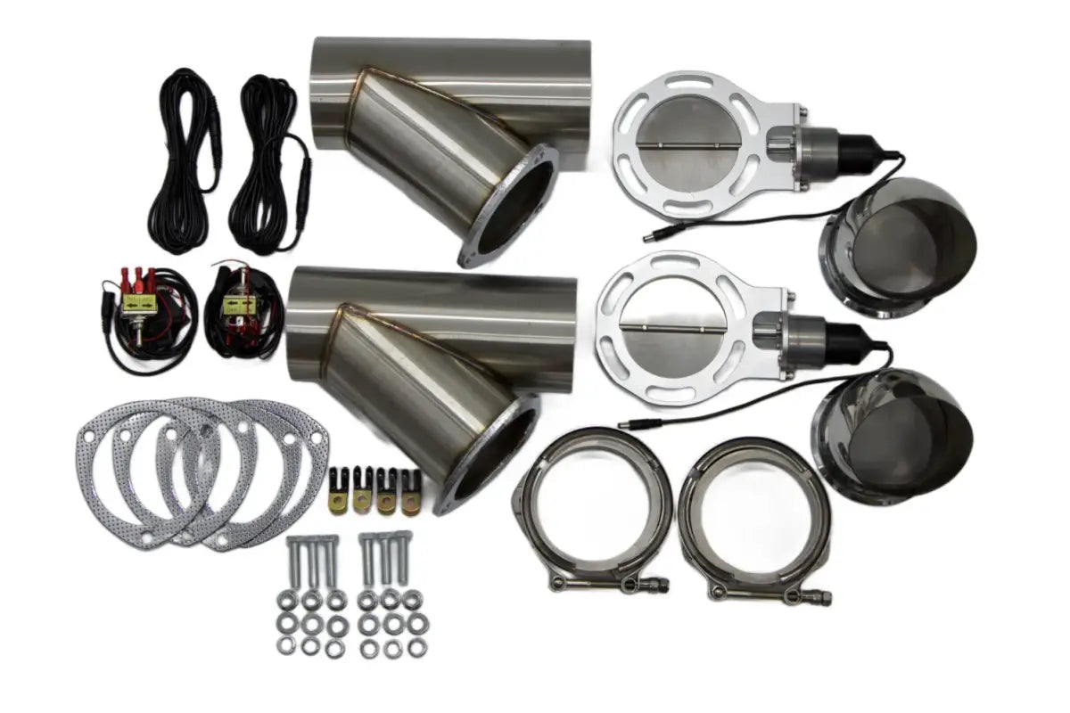 Granatelli Electronic Exhaust Cutout Kit 307540K - Stainless Steel Weld-In - 4.00"