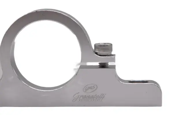 Granatelli 1.75" (44mm) Aluminum Fuel Filter Mounting Brackets Clear Anodize