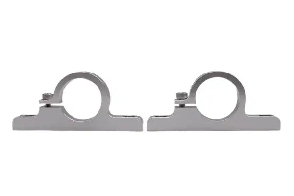 Granatelli 1.50" (38mm) Aluminum Fuel Filter Mounting Brackets Clear Anodize