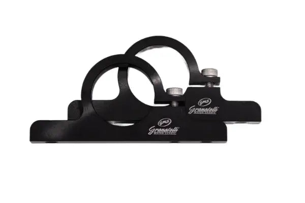Granatelli 1.75" (44mm) Aluminum Fuel Filter Mounting Brackets Black