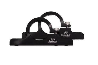 Granatelli 1.75" (44mm) Aluminum Fuel Filter Mounting Brackets Black