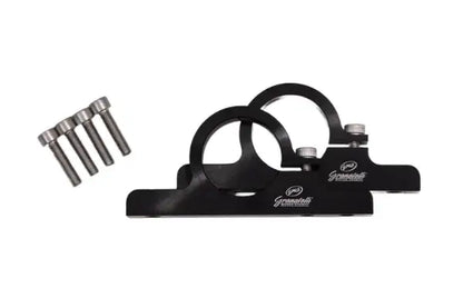 Granatelli 1.75" (44mm) Aluminum Fuel Filter Mounting Brackets Black