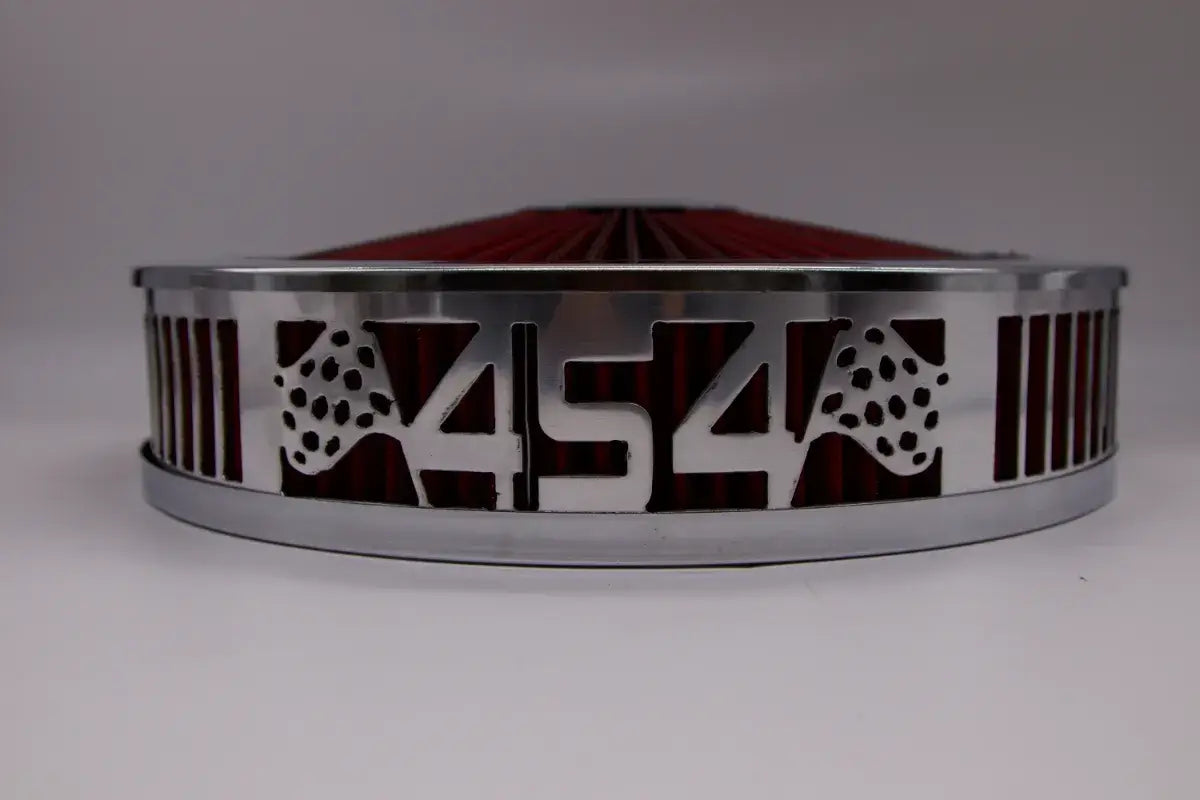 Granatelli Blingz Beauty Bandz Red and Chrome Air Filter Assembly , 454
