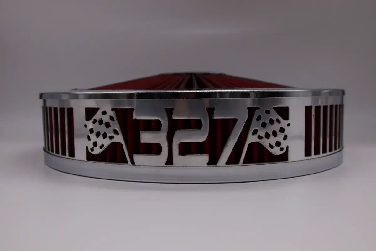 Granatelli Blingz Beauty Bandz Red and Chrome Air Filter Assembly , 327