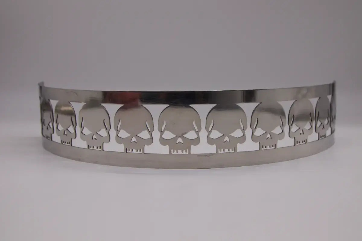 Granatelli Blingz Beauty Bandz, 14" Diameter, 3" Tall Air Cleaner Grill - Skulls