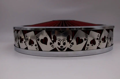 Granatelli Blingz Beauty Bandz Red and Chrome Air Filter Assembly , Jokers Wild