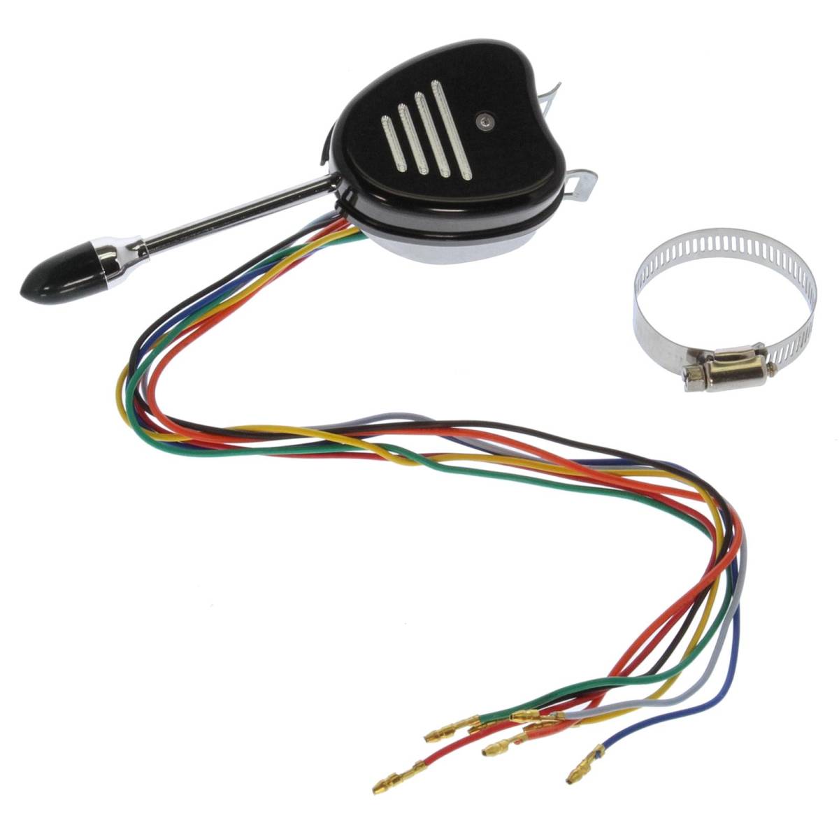 Granatelli Turn Signal Switch, W/ Billet Cover "GROOVEY", Bright Black, SYSTEM