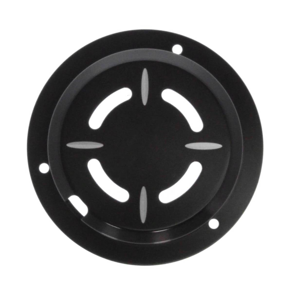 Granatelli Black Billet Fan Cover - Flex-a-Lite, Flower