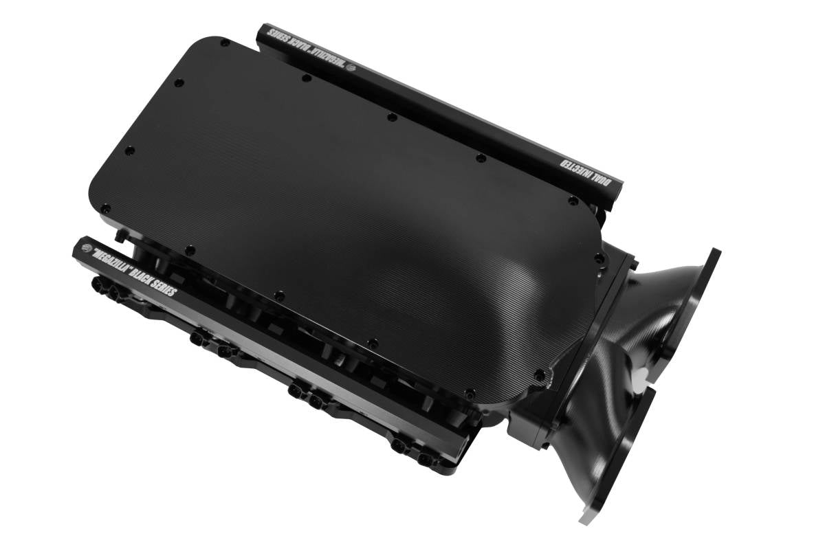 Granatelli MEGAZILLA Black Billet LS Manifold – Twin 103mm Inlets