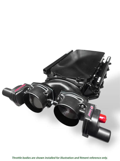 Granatelli MEGAZILLA Black Billet LS Manifold – Twin 103mm Inlets