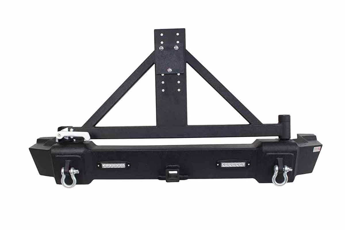 Fishbone Offroad 07-18 Jeep Wrangler JK Rear Bumper w Tire Carrier FB22050