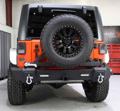 Fishbone Offroad 07-18 Jeep Wrangler JK Rear Bumper w Tire Carrier FB22050