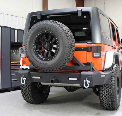 Fishbone Offroad 07-18 Jeep Wrangler JK Rear Bumper w Tire Carrier FB22050