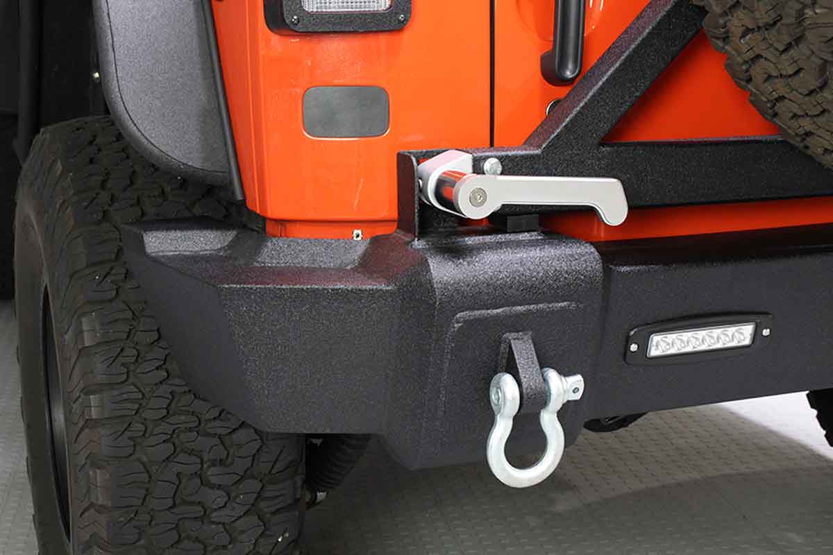 Fishbone Offroad 07-18 Jeep Wrangler JK Rear Bumper w Tire Carrier FB22050