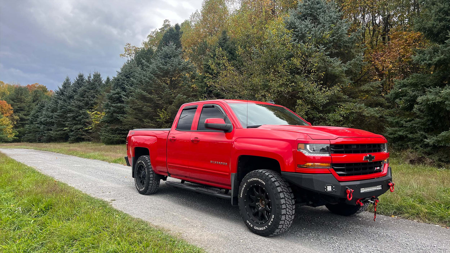 Fishbone Offroad 16-18 Chevrolet Silverado 1500 Rockfish Front Bumper - Black Texture FB22388