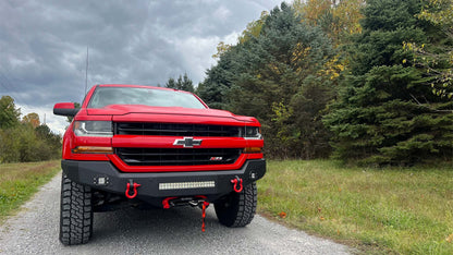 Fishbone Offroad 16-18 Chevrolet Silverado 1500 Rockfish Front Bumper - Black Texture FB22388