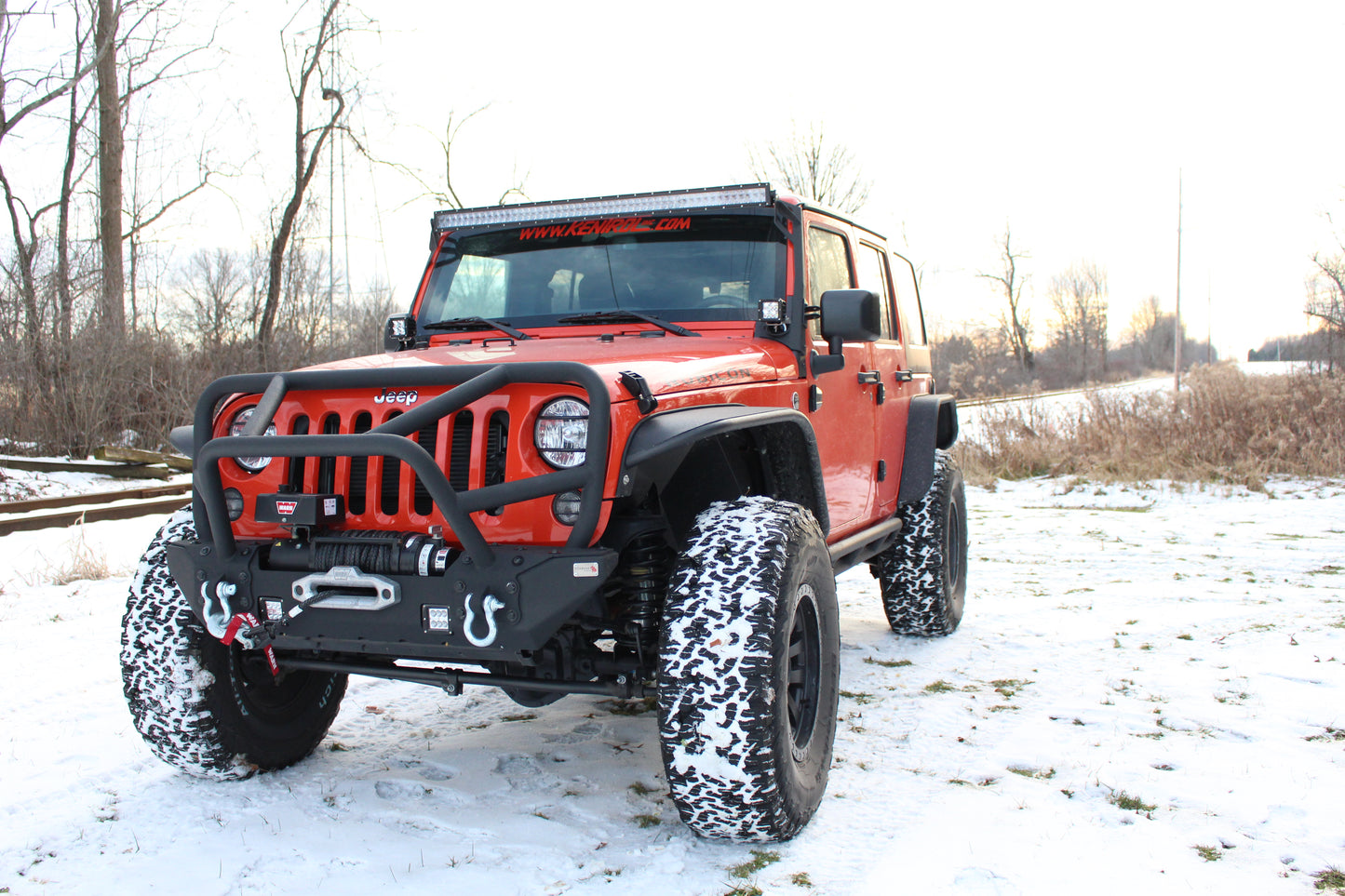 Fishbone Offroad 07-18 Jeep Wrangler JK Front/Rear Steel Tube Fenders -Blk Txtrd Pwdercoat(Set of 4) FB23006