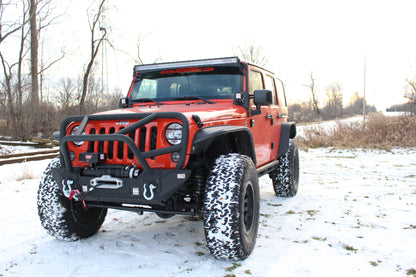 Fishbone Offroad 07-18 Jeep Wrangler JK Front/Rear Steel Tube Fenders -Blk Txtrd Pwdercoat(Set of 4) FB23006