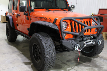Fishbone Offroad 07-18 Jeep Wrangler JK Front/Rear Steel Tube Fenders -Blk Txtrd Pwdercoat(Set of 4) FB23006