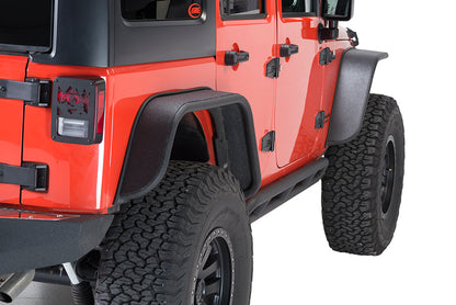 Fishbone Offroad 07-18 Jeep Wrangler JK Front/Rear Steel Tube Fenders -Blk Txtrd Pwdercoat(Set of 4) FB23006