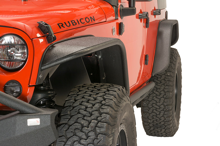 Fishbone Offroad 07-18 Jeep Wrangler JK Front/Rear Steel Tube Fenders -Blk Txtrd Pwdercoat(Set of 4) FB23006