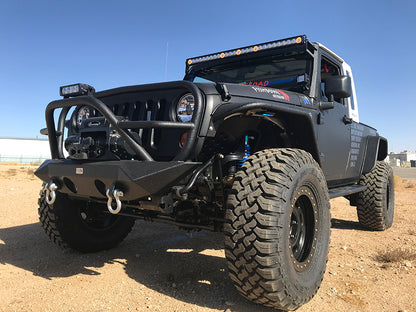 Fishbone Offroad 07-18 Jeep Wrangler JK Front/Rear Steel Tube Fenders -Blk Txtrd Pwdercoat(Set of 4) FB23006