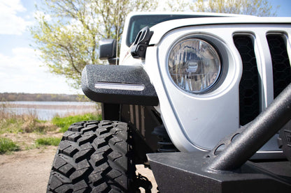 Fishbone Offroad 2018+ Jeep JL & 2020+ JT 7in Turn Signal & Side Marker Lights and Brackets FB31456