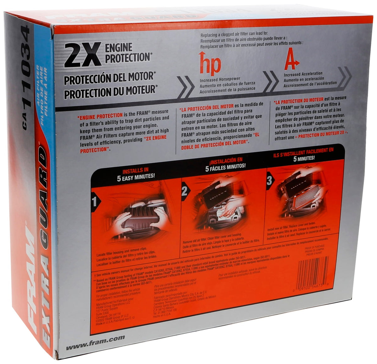 FRAM Racing Air Filter CA11034 image 6