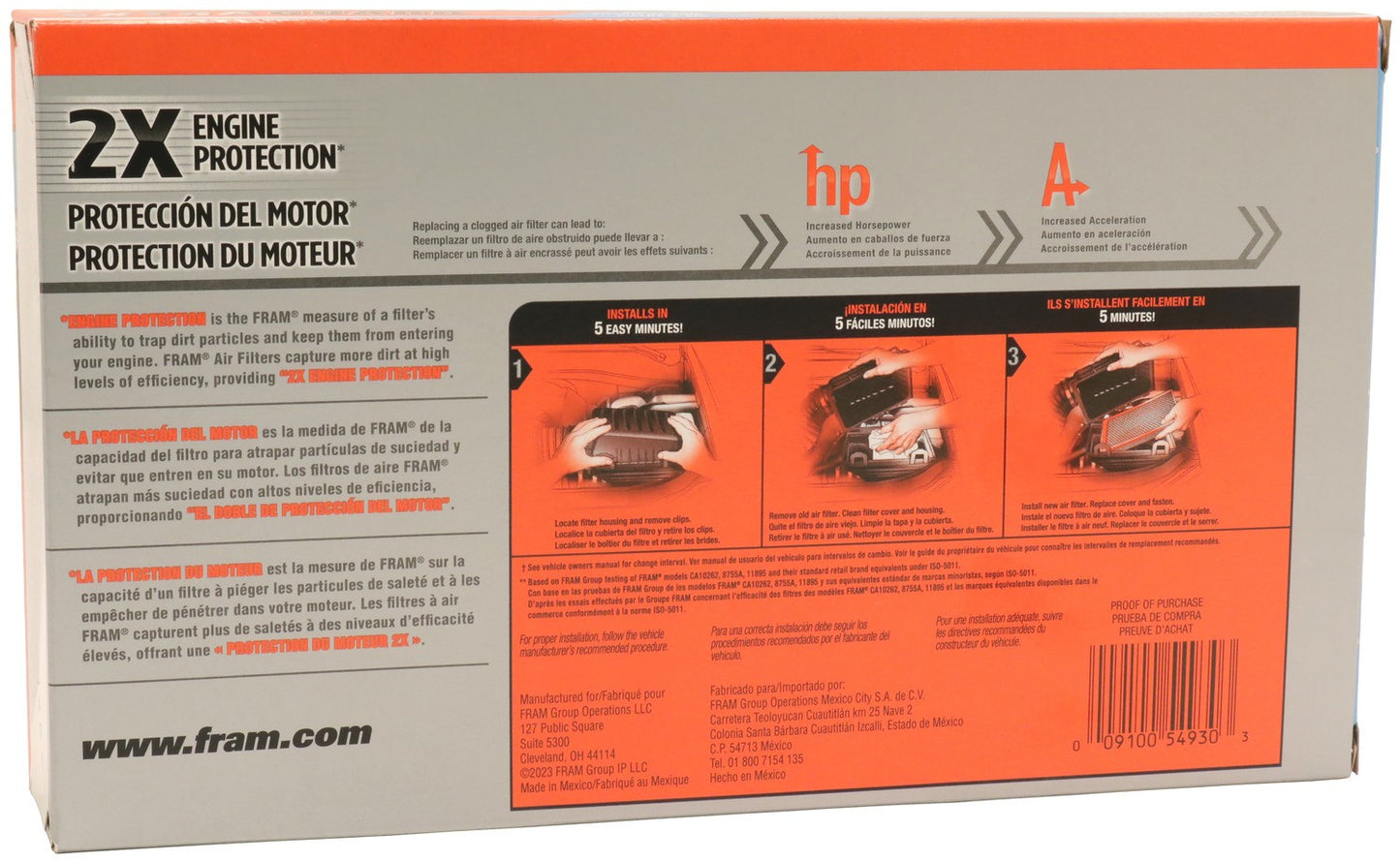 FRAM Racing Air Filter CA11206 image 7