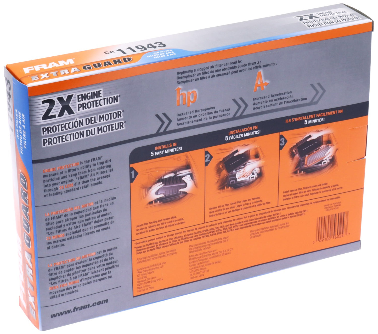 FRAM Racing Air Filter CA11943 image 6