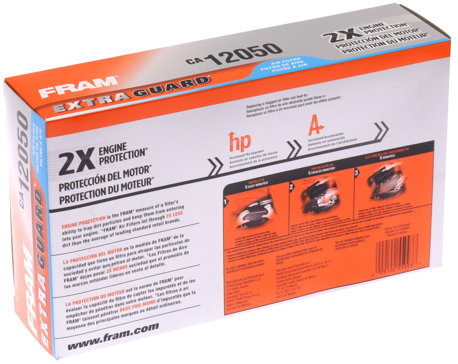 FRAM Racing Air Filter CA12050 image 6