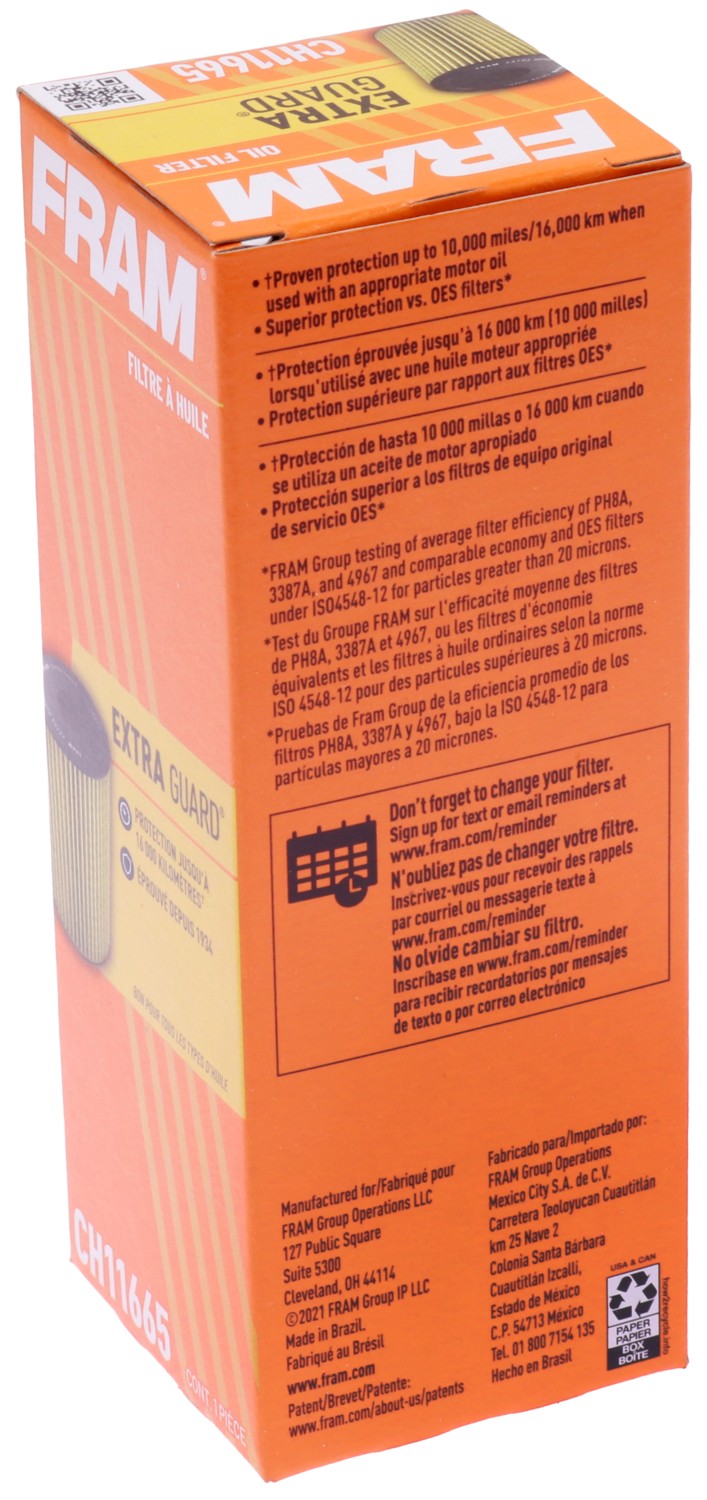FRAM Oil - Cartridge Filter FRACH11665