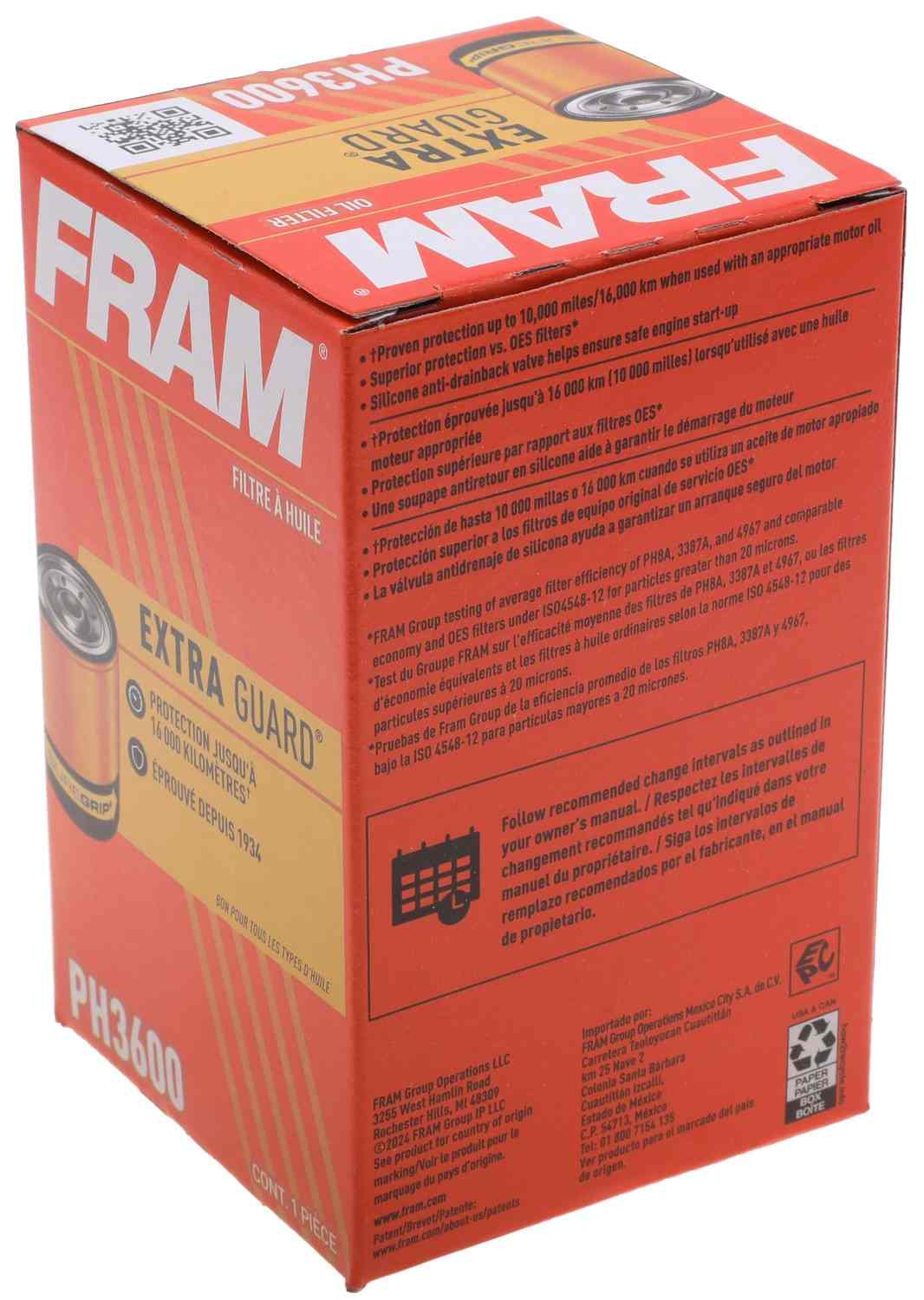 FRAM Oil Filter FRAPH3600