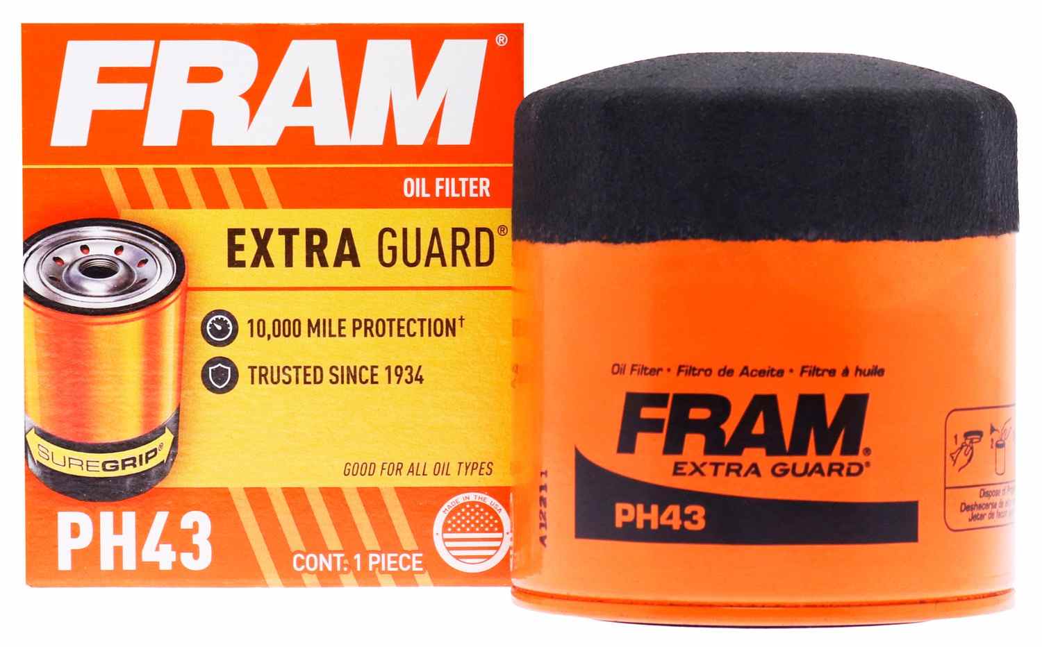 FRAM Oil Filter FRAPH43