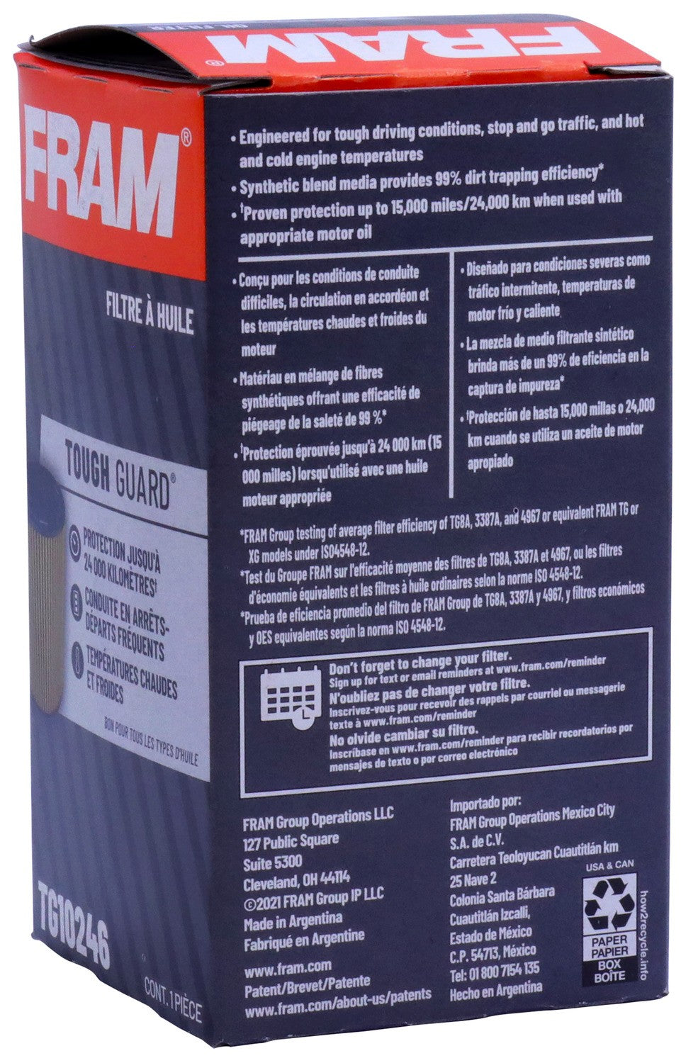 FRAM Racing Engine Oil Filter Element TG10246 image 9