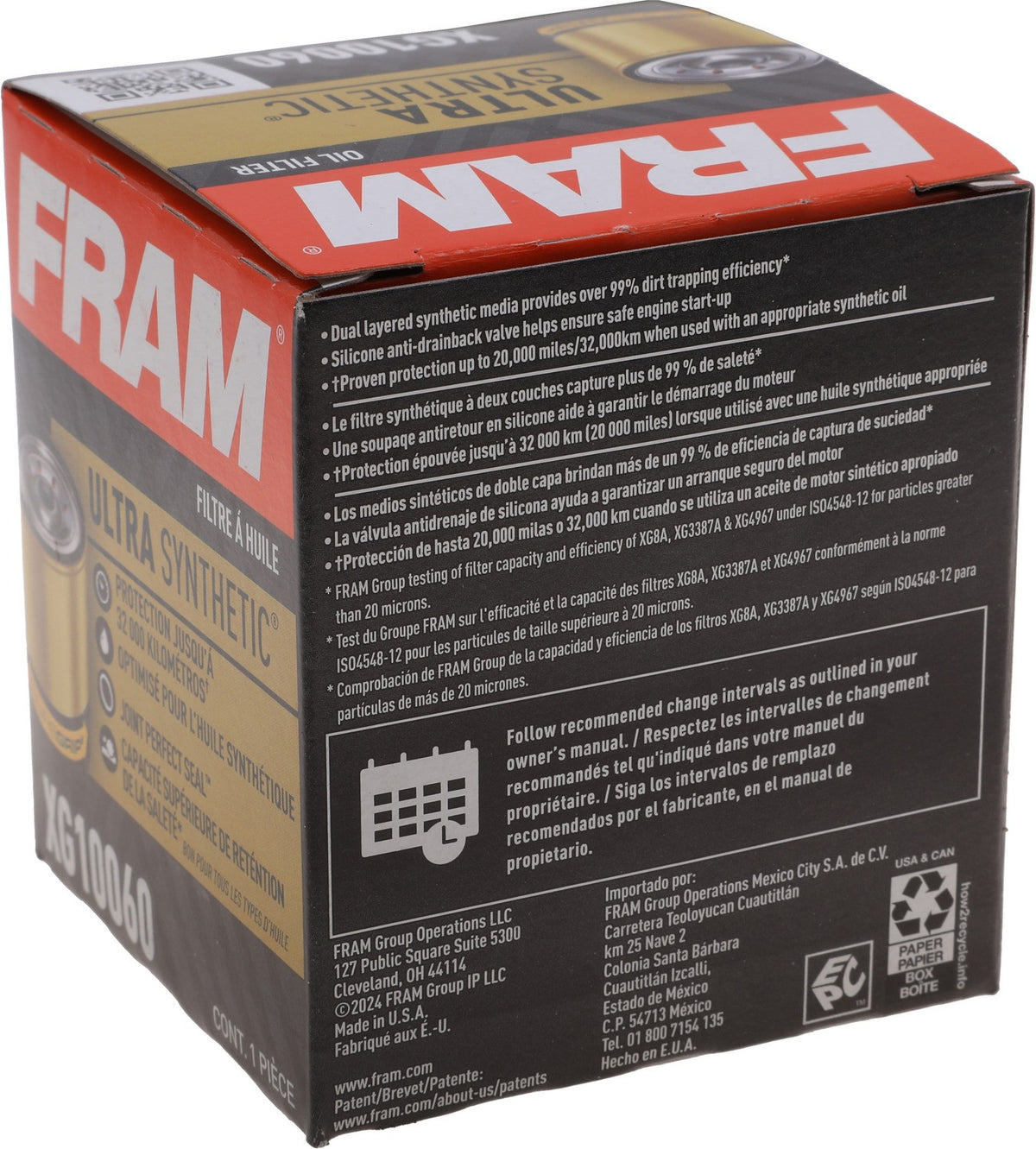 FRAM Racing Engine Oil Filter XG10060 image 9