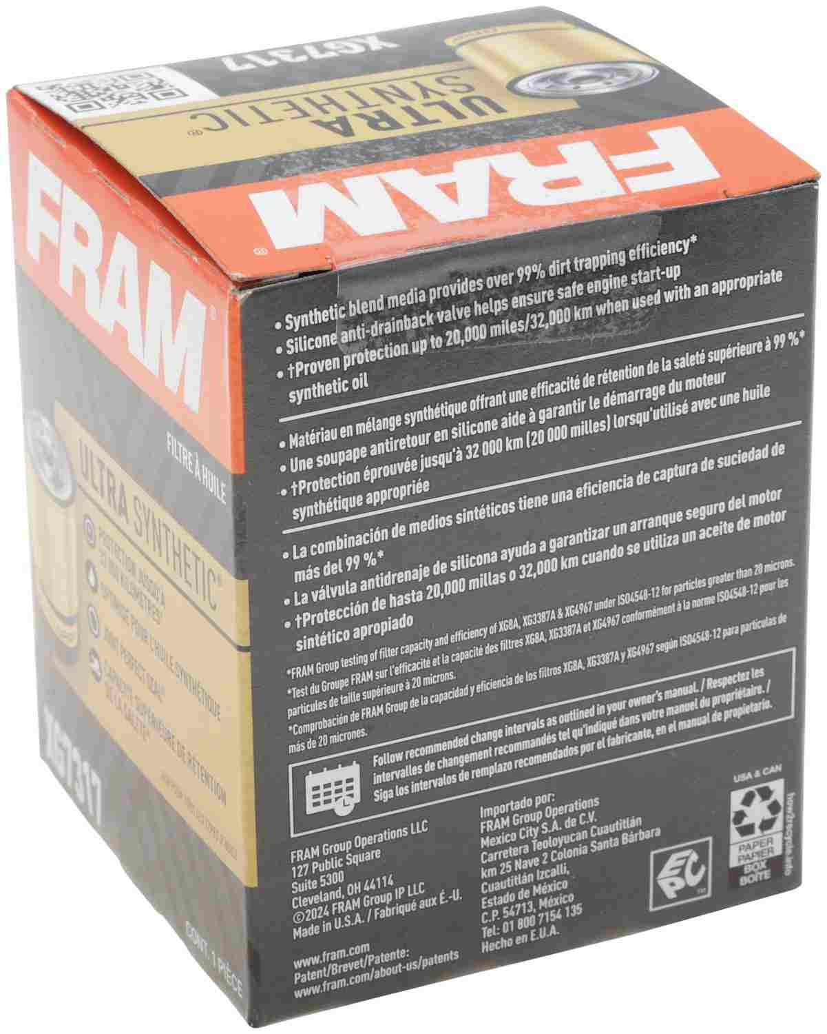 FRAM Ultra Oil Filter FRAXG7317