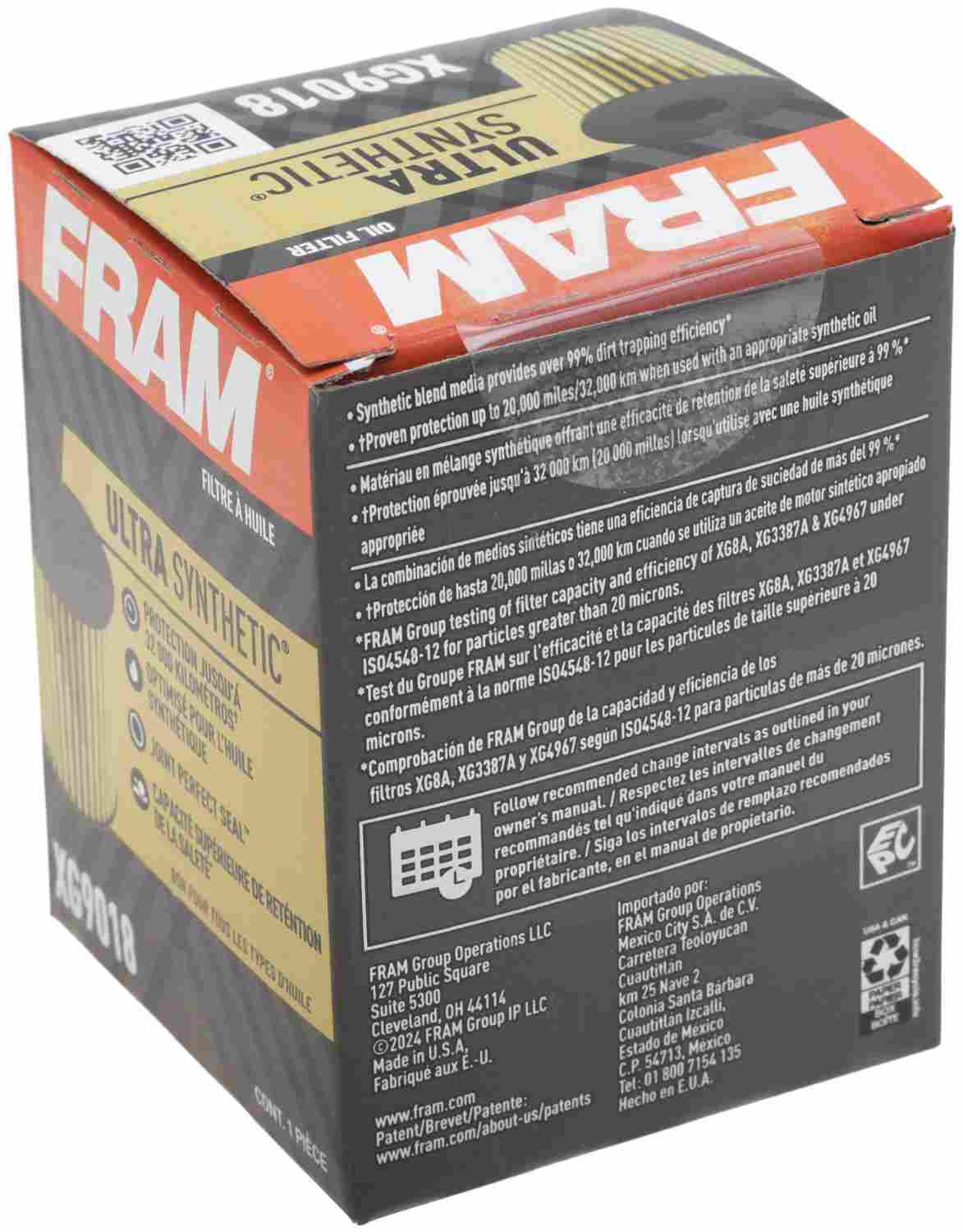 FRAM Extra Guard Oil Filter FRAXG9018