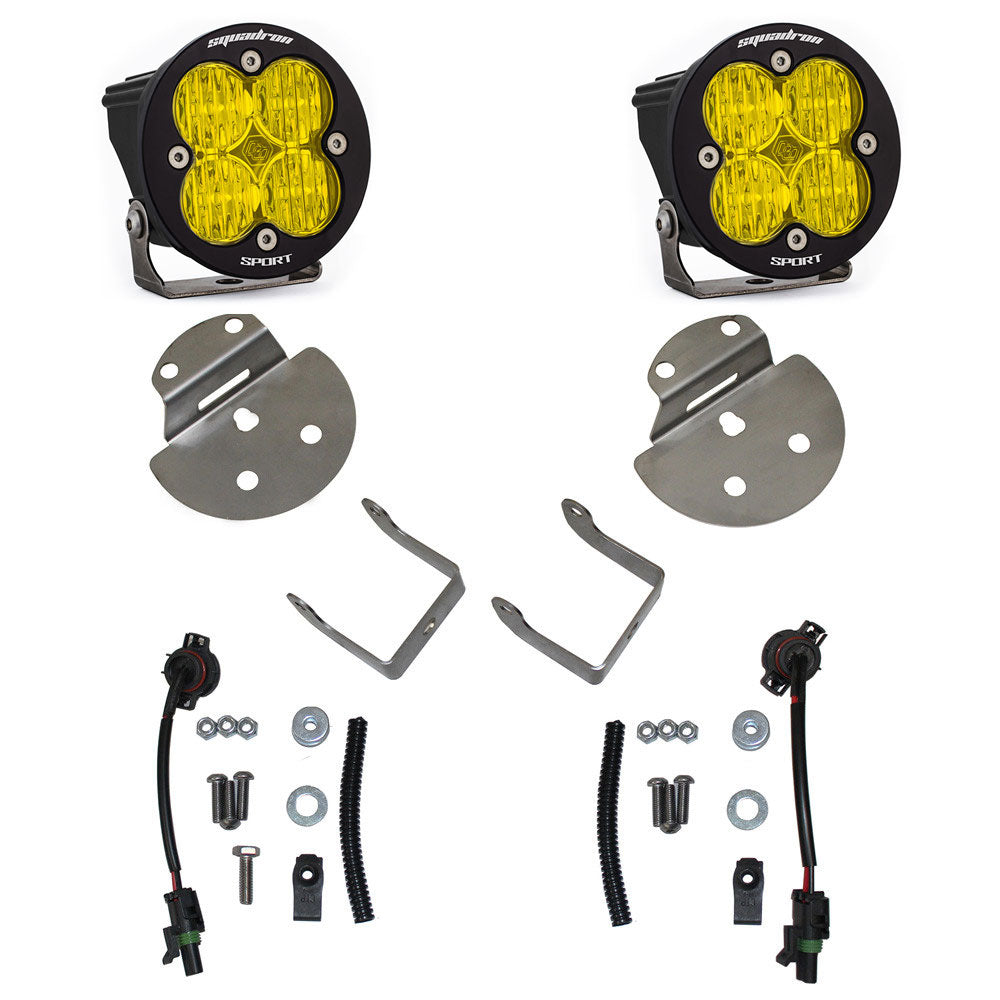 Baja Designs 15-19 Chevrolet Colorado / Silverado 2500HD/3500HD Squadron Sport Fog Pocket Kit 447711