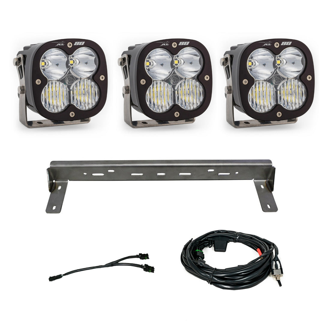 Baja Designs 15-19 Chevy Silverado 2500/3500HD XL80 LED Bumper Kit (Drvg/Racer Spot/Wide Cornering) 447842
