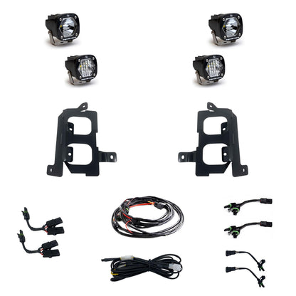 Baja Designs GMC 2020-22 Sierra 2500HD/3500HD S1 Dual Fog Pocket Light Kit 447855
