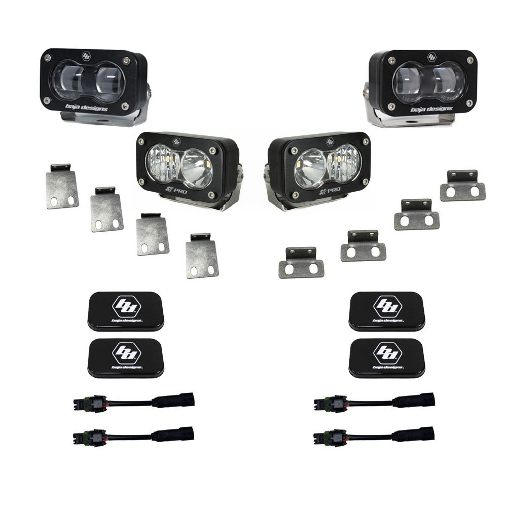 Baja Designs 21+ Ford Raptor S2 SAE Pro Fog Pocket Light Kit 448182