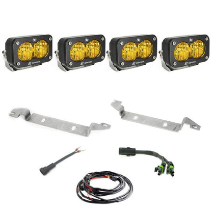 Baja Designs 2023+ Toyota Sequoia S2 Sport Fog Pocket Kit - Baja Amber 448185