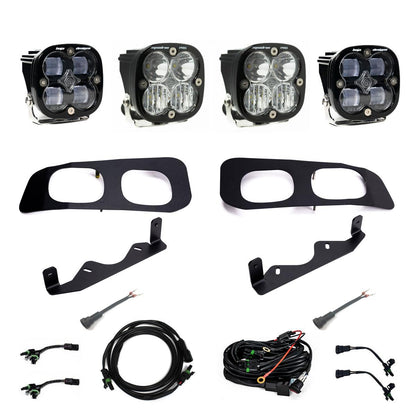 Baja Designs 2023+ Ford F250/F350 Super Duty Squadron SAE/Pro Fog Pocket Kit - Clear Toggle 448227