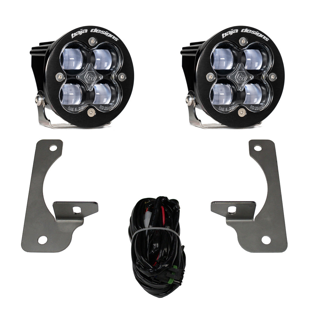 Baja Designs 07-18 Wrangler JK w/Premium OE Bumper Squadron R SAE Fog Pocket Kit 587524